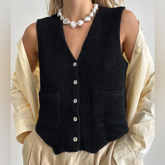DONNI. Waffle Vest
